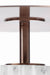 Flut Table - Natural / Stainless steel and marble / 42cm x 42cm x 16cm - Indoor Furniture