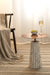 Flut Table - Natural / Stainless steel and marble / 42cm x 42cm x 16cm - Indoor Furniture