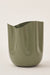 Fluted Bloom Planter - Green / Metal / 20L X 20W X 24H In Cms - Garden