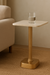 Forma Marble Accent Table - CM: - L:- 34 X W:- 34 X H:- 53 / Marble and Aluminium - Indoor Furniture