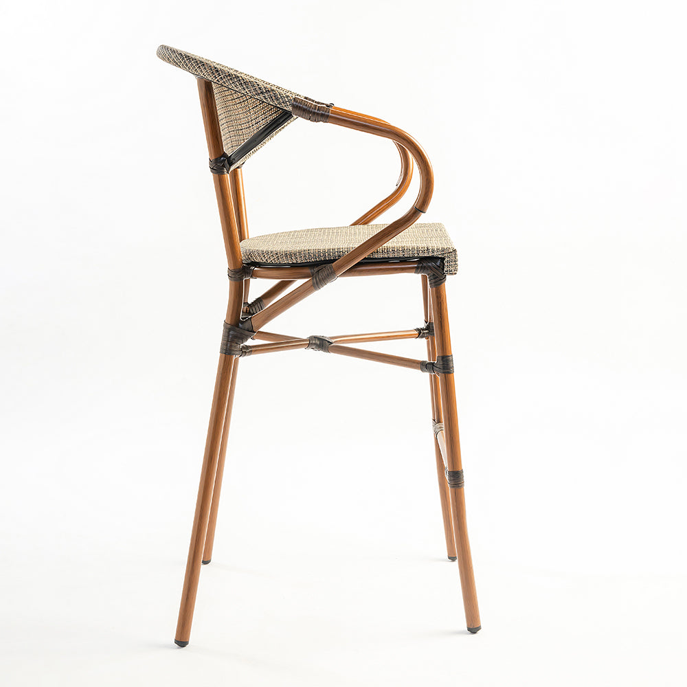 Fresco Bar Chair 07 - Aluminium / CM:- L:- 56 x W:- 57 x H:- 113 - Indoor Furniture