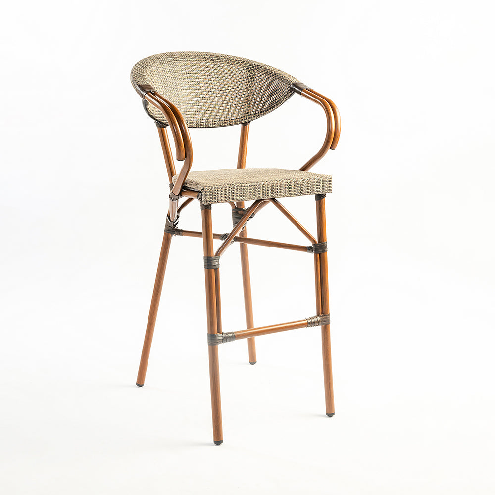 Fresco Bar Chair 07 - Aluminium / CM:- L:- 56 x W:- 57 x H:- 113 - Indoor Furniture
