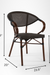 Fresco Dining Set - Table:Dia: 30’’ H: 29’’ Chair Chair L:23.5 W: 20 H 32.5 SH 17 / Black / Mild Steel and Composite