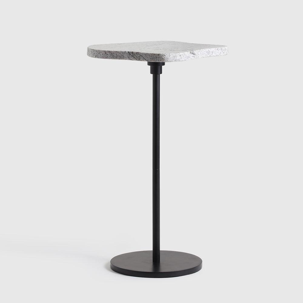 Fret Indoor Accent Table - Iron + Marble / L:30 x B:30 x H:49 In cm - Indoor Furniture