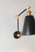 black wall lamp industrial