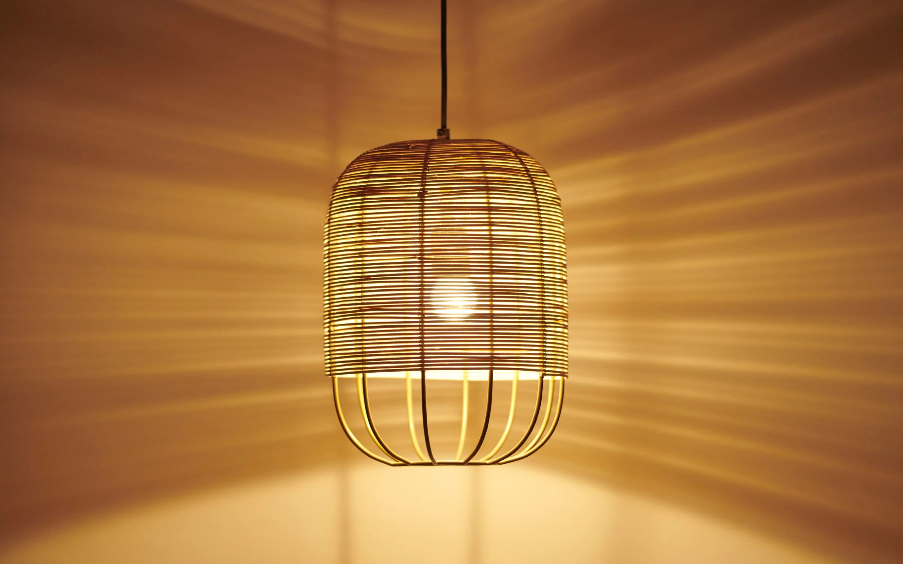 Henka Natural Hanging Lamp Tall