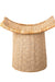 Garden Rose Cane Ottoman - Off-White / Bamboo, jute rope and rattan / L: 21’’ W: 25’’; Height: 18’’ - Furniture