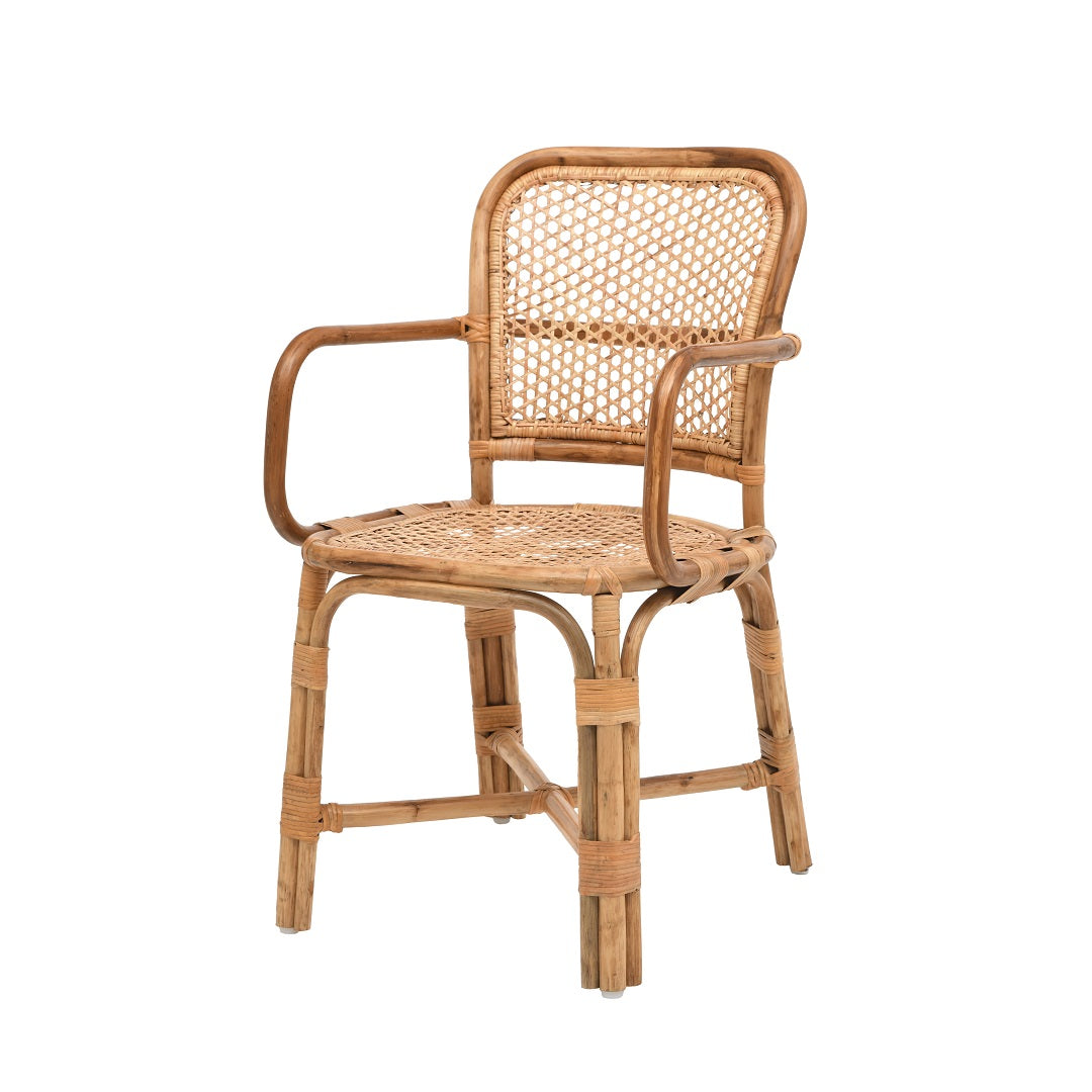 Gelephu Leisure Bamboo Chair - Natural / Bamboo / L: 20’’ W: 18’’ H: 35’’; Seat Height: 18’’ - Furniture