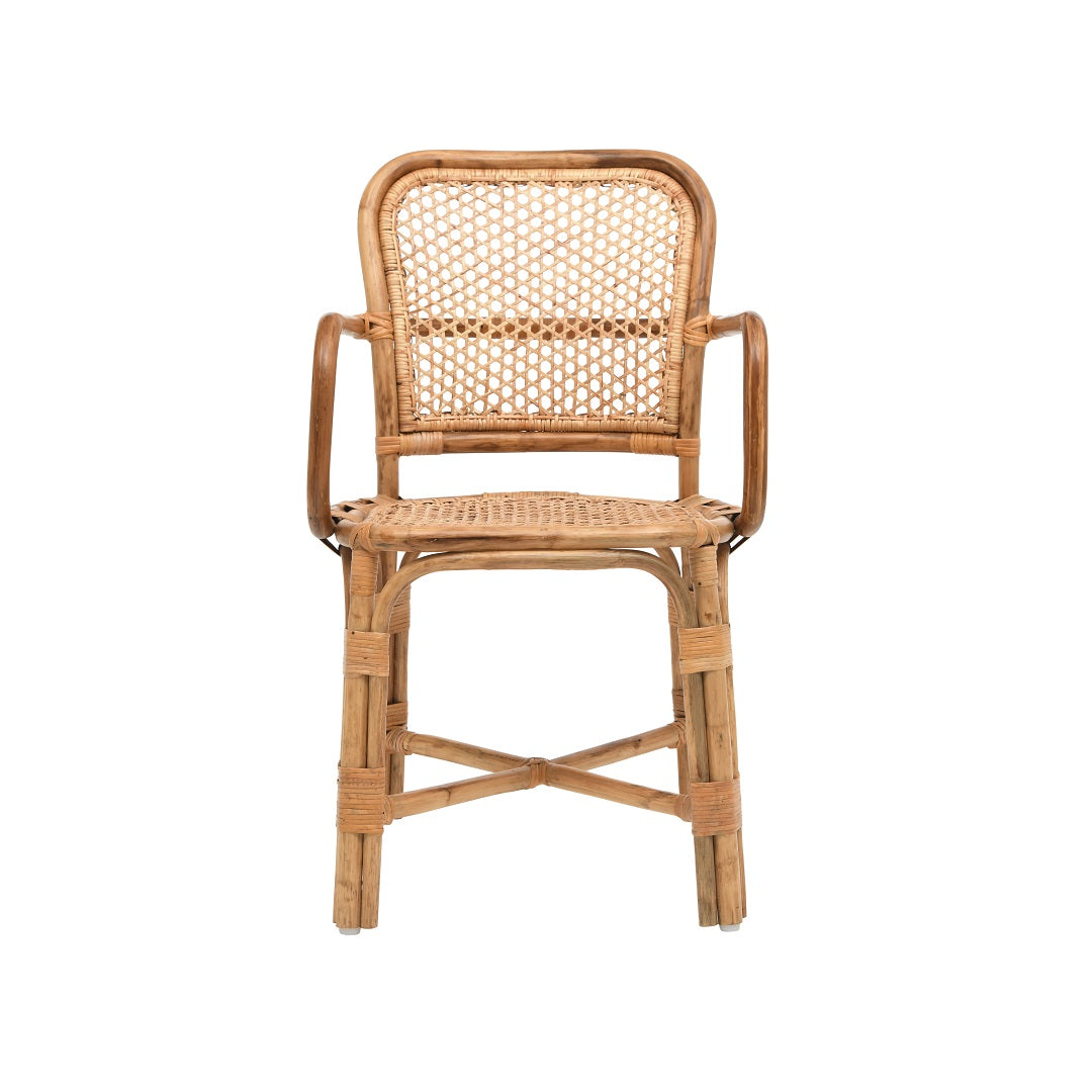 Gelephu Leisure Bamboo Chair - Natural / Bamboo / L: 20’’ W: 18’’ H: 35’’; Seat Height: 18’’ - Furniture