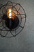 Geometric Wave Industrial Wall Sconce