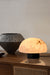 Gibbous Table Lamp - Dia:180mm, H: 125mm / Alabaster, Stainless Steel - Lighting