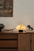 Gibbous Table Lamp - Dia:180mm, H: 125mm / Alabaster, Stainless Steel - Lighting