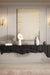 Gideon Console - L:48’’ x B:14.5’’ x H:26’’ In Inches / Krayon A-104 Dark Grey Acrylic Solid Surface Mounting;