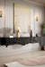 Gideon Console - L:48’’ x B:14.5’’ x H:26’’ In Inches / Krayon A-104 Dark Grey Acrylic Solid Surface Mounting;