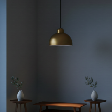 Gilded Dome 12inch Pendant Lights - Gold MS (+30 options) / Drop Height - 40’’ / MS - Lighting