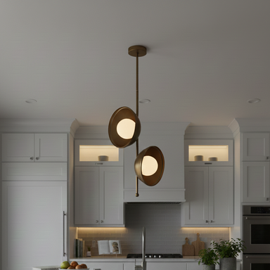 Glow Twins Pendant Light - Gold - Lighting