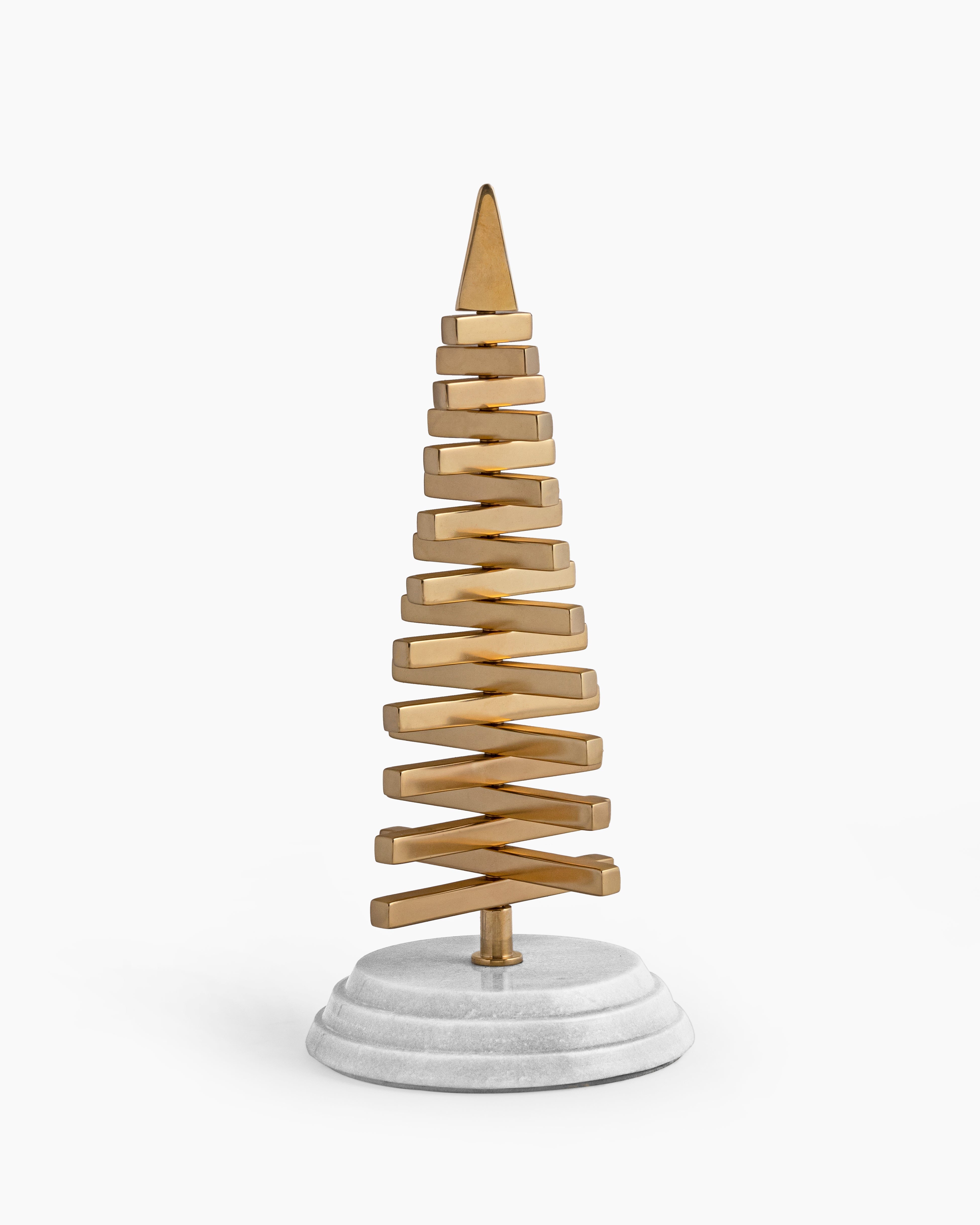 Golden Fir - Gold / Brass and marble - Decor