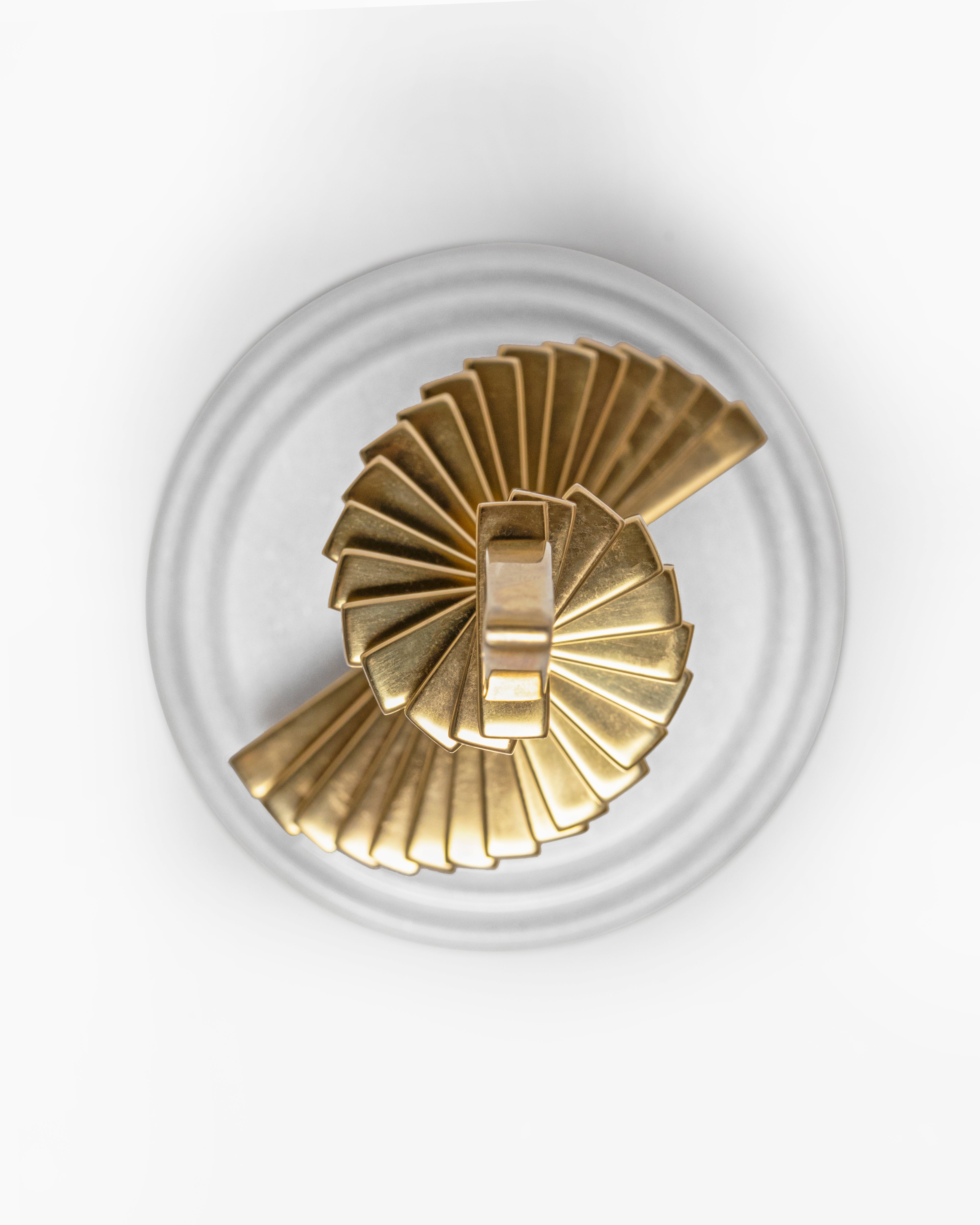 Golden Fir - Gold / Brass and marble - Decor