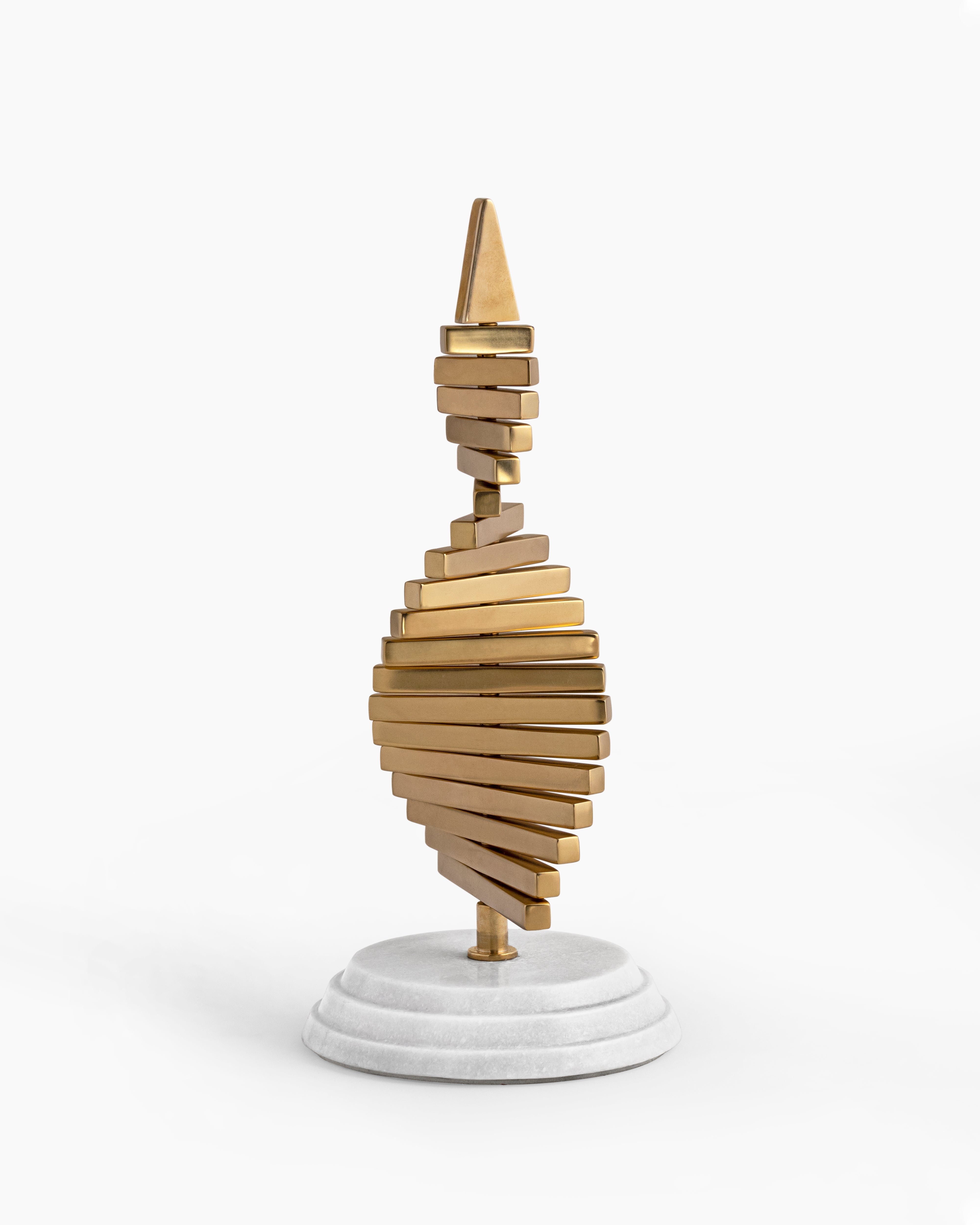 Golden Fir - Gold / Brass and marble - Decor