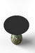 Gonul Side Table - L:15.7’’ x B:15.7’’ x H:17.7’’ In Inches / Black Powder Coat Mild Steel Top; Matt Buffing Bidasar