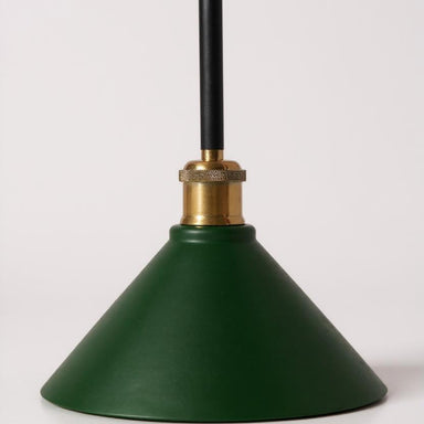 Green Cone Glass for Floor ceiling and desk lamps - Frosted Glass / Brass - Lighting