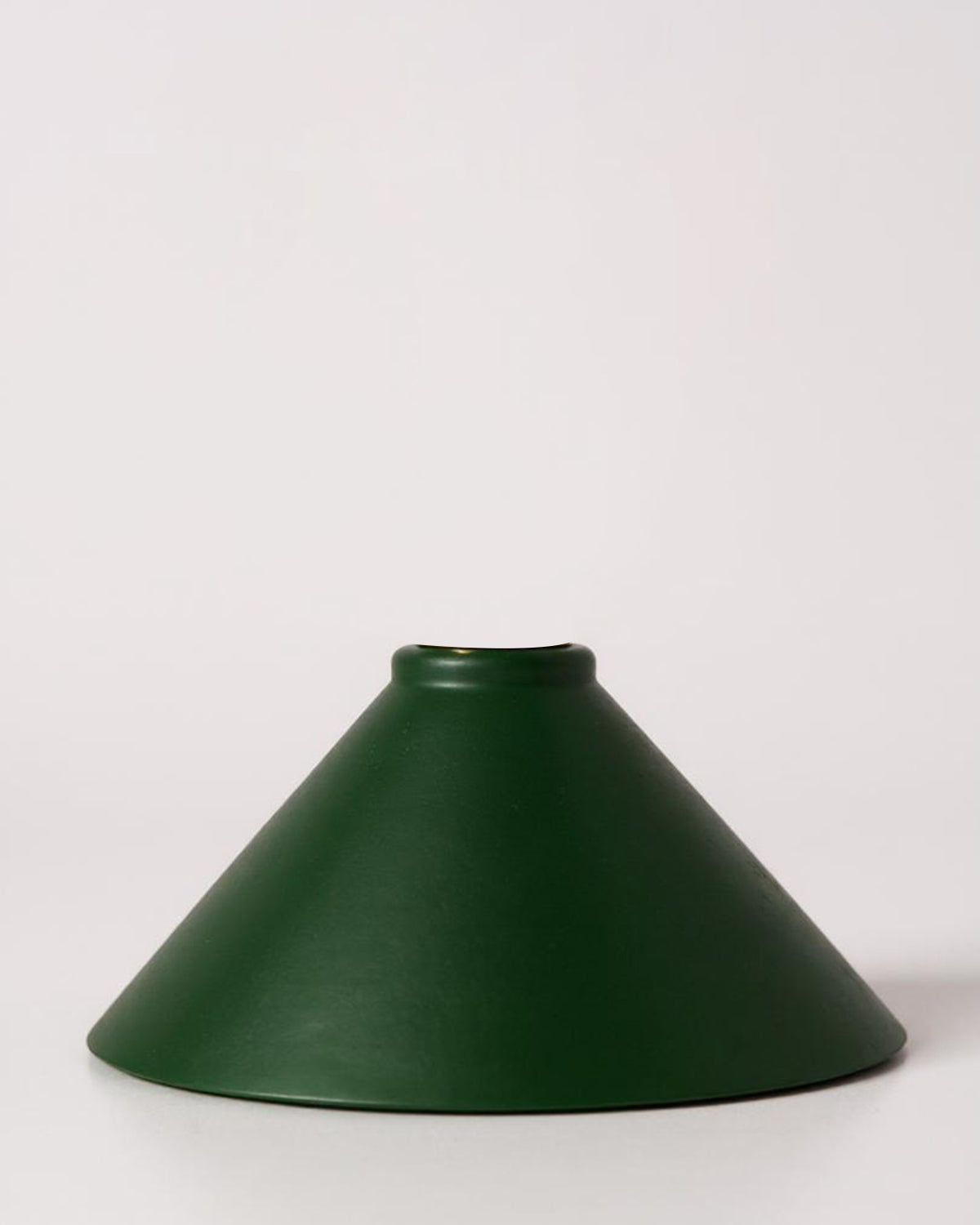 Green Cone Glass for Floor ceiling and desk lamps - Frosted Glass / Brass - Lighting