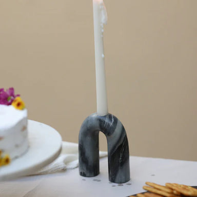 Grey Candle Holder