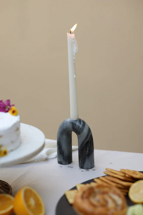 Grey Candle Holder