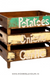Grocery Storage Crate - Walnut / Reclamid Wood / L:43 x D:32 x H:35 in cm - Decor
