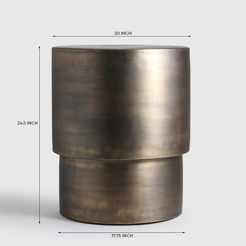 Gull Accent Table 9 - Aluminium / L:51 x B:51 x H:62 In cm - Indoor Furniture