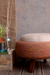 Gypsy Song Ottoman - Multi / Old tyre, teak wood, rope, and fabric / Dia: 23’’ H: 17.5’’ - Furniture