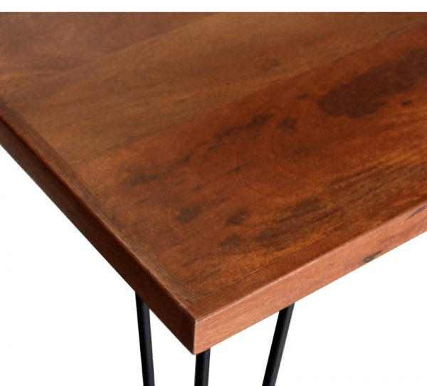 Hairpin Dining Table - Walnut / Mango Wood and MS / L:150 x D:80 x H:76 in cm - Indoor Furniture