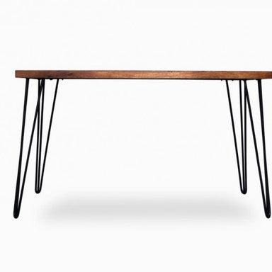 Hairpin Dining Table - Walnut / Mango Wood and MS / L:150 x D:80 x H:76 in cm - Indoor Furniture