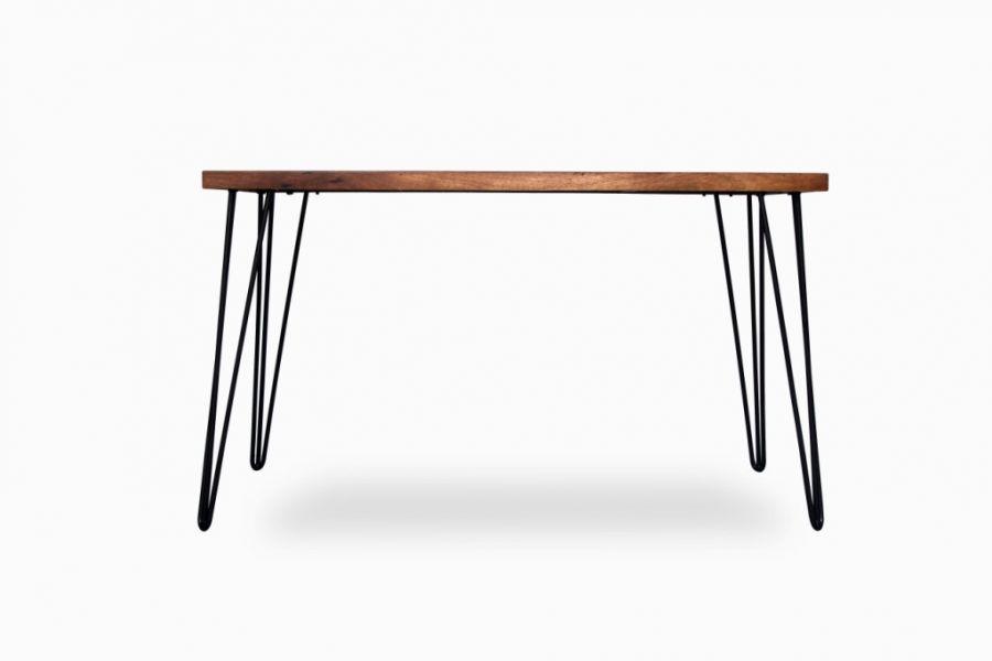 Hairpin Dining Table - Walnut / Mango Wood and MS / L:150 x D:80 x H:76 in cm - Indoor Furniture