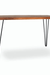 Hairpin Dining Table - Walnut / Mango Wood and MS / L:150 x D:80 x H:76 in cm - Indoor Furniture