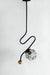 Wave Black Hanging Light