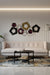 Harbour Coffee Table - L:32’’ x B:32’’ x H:18’’ In Inches / Black Matt Sheesham Top; Clear Rattan Hand-woven Shelf;