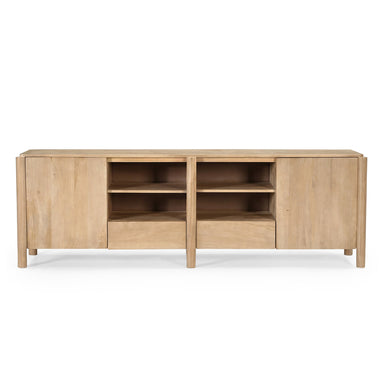 Heaven TV Unit - Mango Wood and MDF / L: 190.50 x W: 40.64 x H: 60.96 cms / Natural - Indoor Furniture