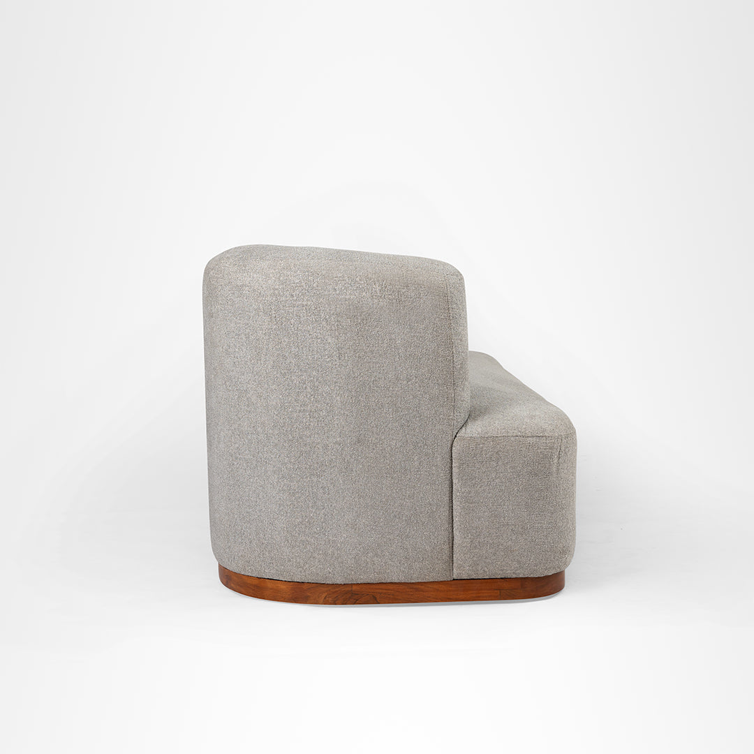 Hela Sofa - W: 90’’ D: 35’’ H:32’’ SH: 16’’ / Grey / Acacia Wood & Upholstered Fabric - Indoor Furniture