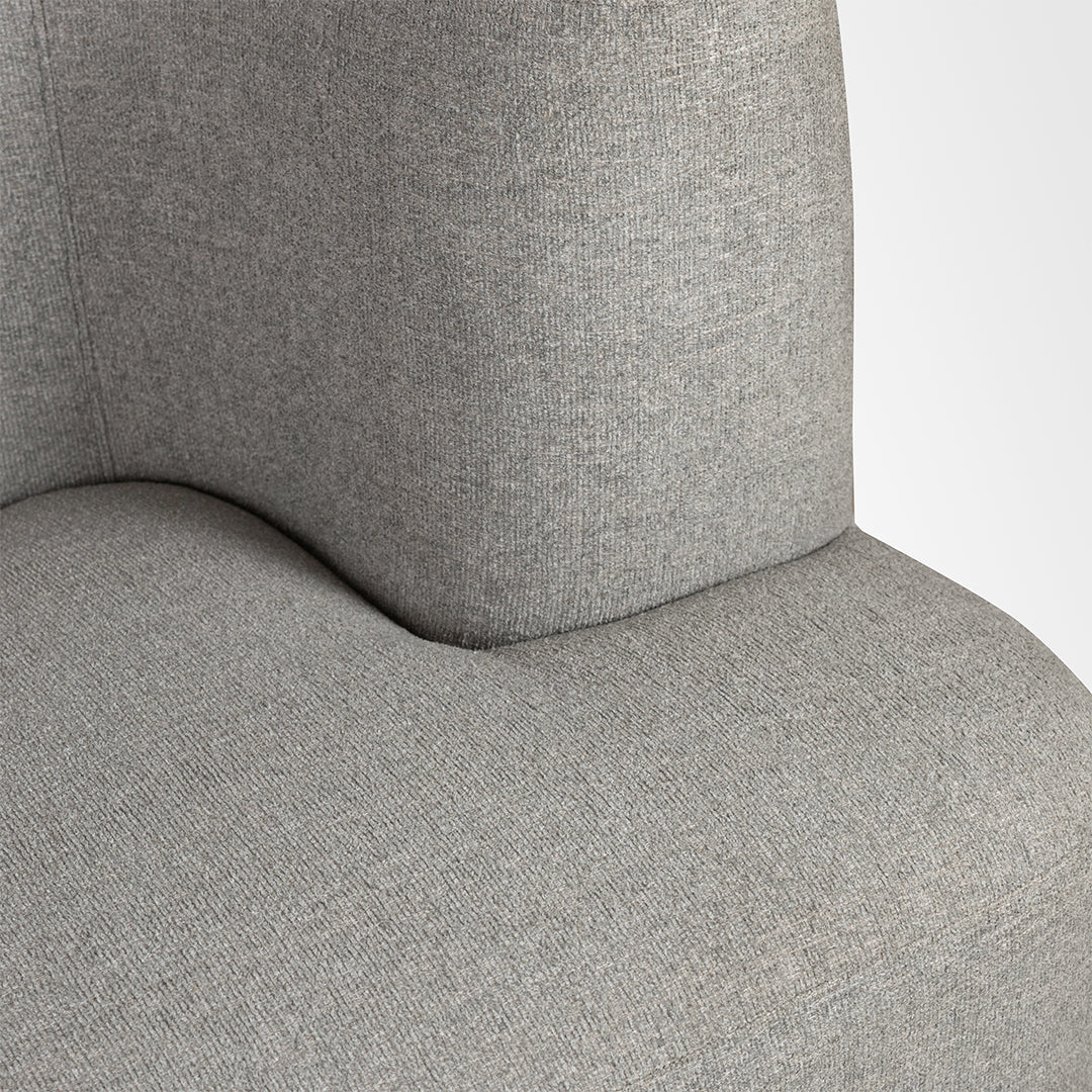 Hela Sofa - W: 90’’ D: 35’’ H:32’’ SH: 16’’ / Grey / Acacia Wood & Upholstered Fabric - Indoor Furniture