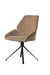 Hela Swivel Dining Chair - Mild Steel & Upholstery / L:57 x B:60 x H:91 In cm - Indoor Furniture