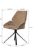 Hela Swivel Dining Chair - Mild Steel & Upholstery / L:57 x B:60 x H:91 In cm - Indoor Furniture