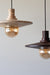 Hikari II Set of 2 - Dark brown and white to light beige / Walnut Sycamore / Diameter: 15 in& Height: 3 in - Lighting