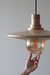 Hikari II Set of 2 - Dark brown and white to light beige / Walnut Sycamore / Diameter: 15 in& Height: 3 in - Lighting