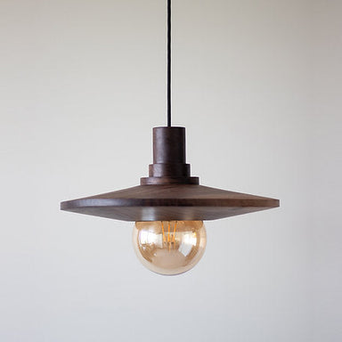 Hikari III - Dark brown / Walnut / Diameter: 15 in& Height: 3 in - Lighting