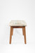 Hilton Bench - W: 48’’ D: 16’’ H: 18’’ / Natural and Upholstered Fabric / Acacia Wood - Indoor Furniture