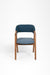 Hilton Dining Chair - L: 21’’ B: 22’’ H: 31’’ SH: 17’’ / Natural and Upholstered Fabric / Acacia Wood and Upholstery