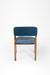 Hilton Dining Chair - L: 21’’ B: 22’’ H: 31’’ SH: 17’’ / Natural and Upholstered Fabric / Acacia Wood and Upholstery