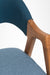 Hilton Dining Chair - L: 21’’ B: 22’’ H: 31’’ SH: 17’’ / Natural and Upholstered Fabric / Acacia Wood and Upholstery