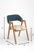 Hilton Dining Set of 4 - Table (L: 66’’ B: 36’’ H: 30’’) & Chairs (L: 20’’ B: 22’’ H: 31’’ SH: 17’’) / Walnut / Acacia